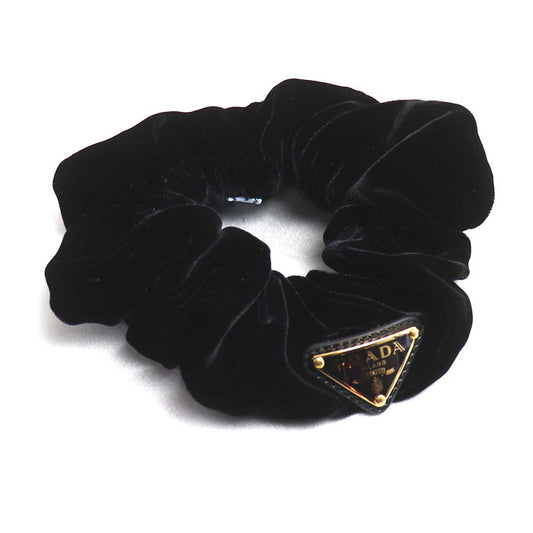 PRADA プラダ ベルベット ビスコース /キュプラ シュシュ ヘアアクセサリー シュシュ 1IF015_068_F0002 レディース【中古】【美品】