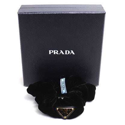 PRADA プラダ ベルベット ビスコース /キュプラ シュシュ ヘアアクセサリー シュシュ 1IF015_068_F0002 レディース【中古】【美品】