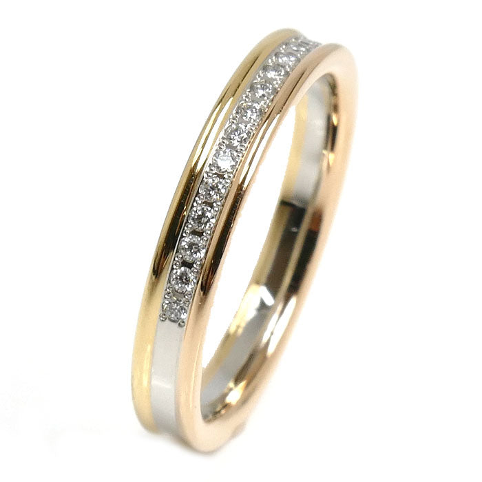 Vendome Aoyama ヴァンドーム青山 K18YG/PG/Pt950 セリュール リング・指輪 AM_R0053 ダイヤモンド0.10ct 10号 3.6g レディース【中古】