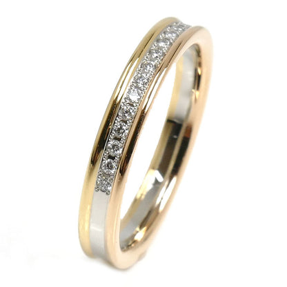 Vendome Aoyama ヴァンドーム青山 K18YG/PG/Pt950 セリュール リング・指輪 AM_R0053 ダイヤモンド0.10ct 10号 3.6g レディース【中古】