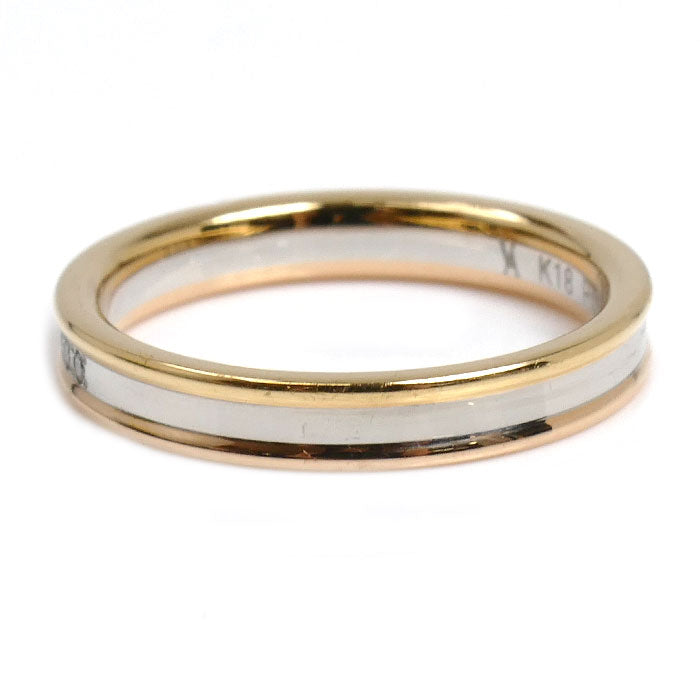 Vendome Aoyama ヴァンドーム青山 K18YG/PG/Pt950 セリュール リング・指輪 AM_R0053 ダイヤモンド0.10ct 10号 3.6g レディース【中古】