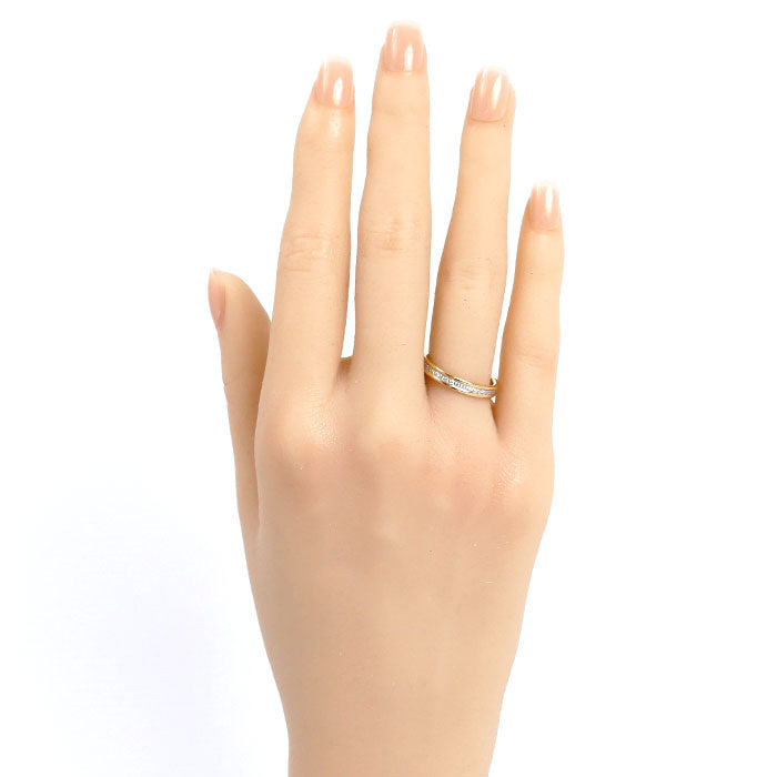 Vendome Aoyama ヴァンドーム青山 K18YG/PG/Pt950 セリュール リング・指輪 AM_R0053 ダイヤモンド0.10ct 10号 3.6g レディース【中古】