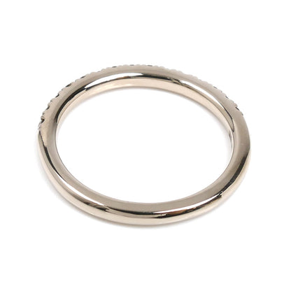 カシケイ ラインリング K18WG ホワイトゴールド ハーフエタニティ リング・指輪 BL001 ダイヤモンド0.30ct 15.5号 3.4g レディース【中古】【美品】