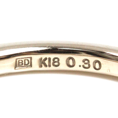 カシケイ ラインリング K18WG ホワイトゴールド ハーフエタニティ リング・指輪 BL001 ダイヤモンド0.30ct 15.5号 3.4g レディース【中古】【美品】