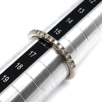 カシケイ ラインリング K18WG ホワイトゴールド ハーフエタニティ リング・指輪 BL001 ダイヤモンド0.30ct 15.5号 3.4g レディース【中古】【美品】