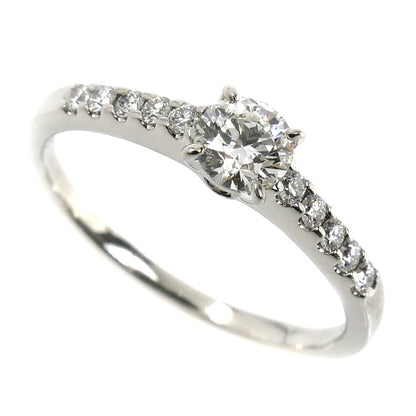 MIKIMOTO ミキモト Pt950プラチナ ダイヤ リング・指輪 ダイヤモンド0.31ct/0.12ct 12号 3.4g レディース【中古】【美品】