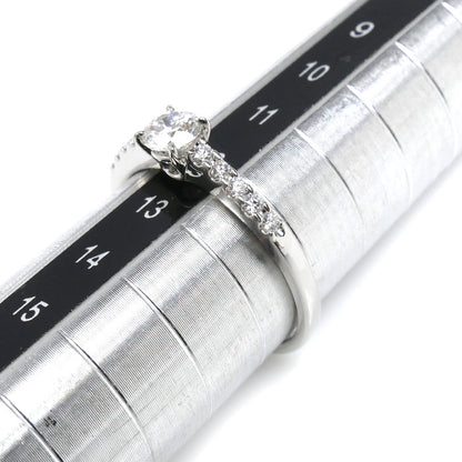 MIKIMOTO ミキモト Pt950プラチナ ダイヤ リング・指輪 ダイヤモンド0.31ct/0.12ct 12号 3.4g レディース【中古】【美品】