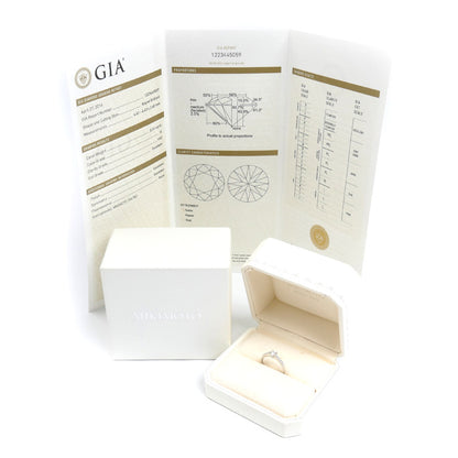 MIKIMOTO ミキモト Pt950プラチナ ダイヤ リング・指輪 ダイヤモンド0.31ct/0.12ct 12号 3.4g レディース【中古】【美品】
