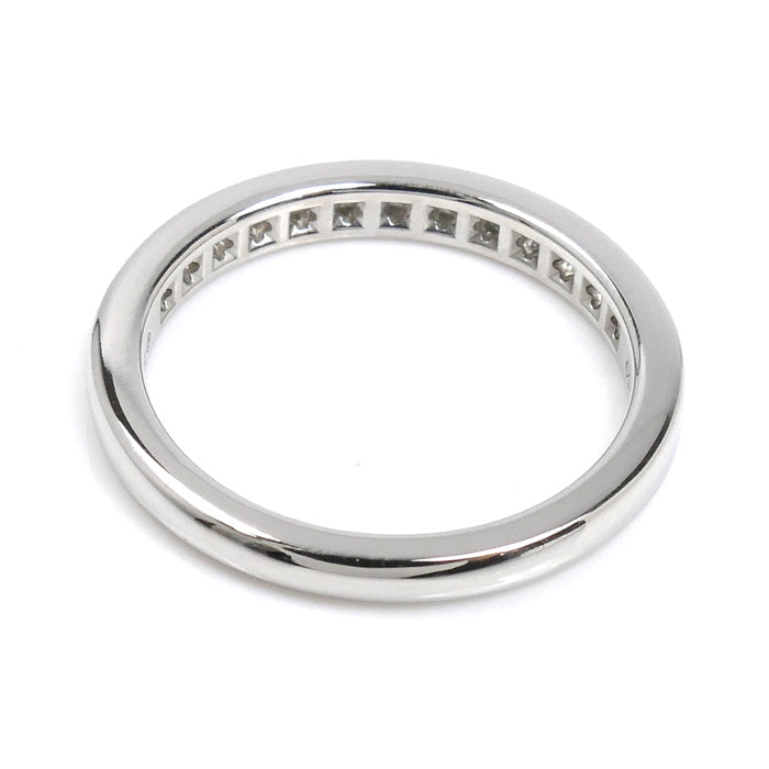 TIFFANY&Co. ティファニー Pt950プラチナ ハーフサークル チャネルセッティング リング・指輪 ダイヤモンド 8号 3.4g レディース【中古】【美品】