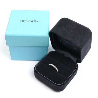 TIFFANY&Co. ティファニー Pt950プラチナ ハーフサークル チャネルセッティング リング・指輪 ダイヤモンド 8号 3.4g レディース【中古】【美品】