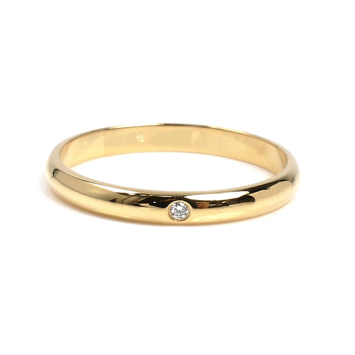 CARTIER カルティエ K18YG イエローゴールド 1895 ウェディング 1P ダイヤ リング・指輪 B4057658 ダイヤモンド 17.5号 58 2.6g レディース【中古】【美品】