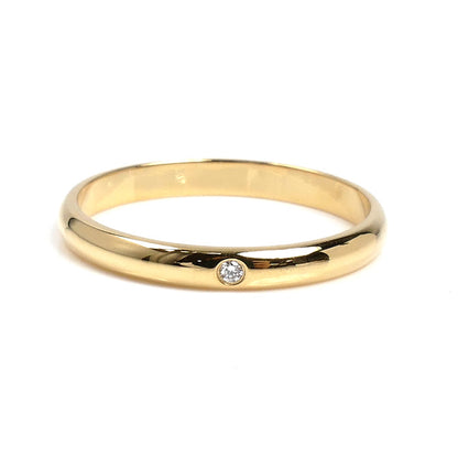 CARTIER カルティエ K18YG イエローゴールド 1895 ウェディング 1P ダイヤ リング・指輪 B4057658 ダイヤモンド 17.5号 58 2.6g レディース【中古】【美品】