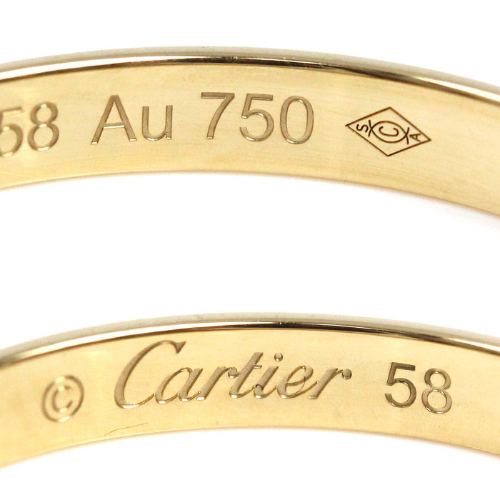 CARTIER カルティエ K18YG イエローゴールド 1895 ウェディング 1P ダイヤ リング・指輪 B4057658 ダイヤモンド 17.5号 58 2.6g レディース【中古】【美品】
