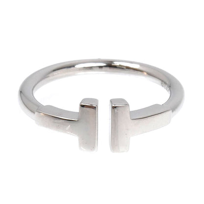 TIFFANY&Co. ティファニー K18WG ホワイトゴールド Tワイヤー リング・指輪 6.5号 3.1g レディース【中古】