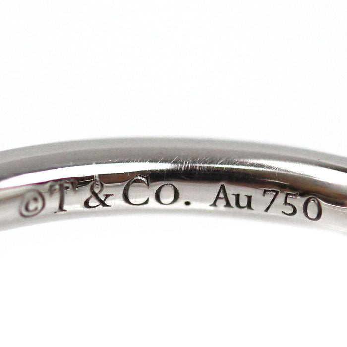 TIFFANY&Co. ティファニー K18WG ホワイトゴールド Tワイヤー リング・指輪 6.5号 3.1g レディース【中古】