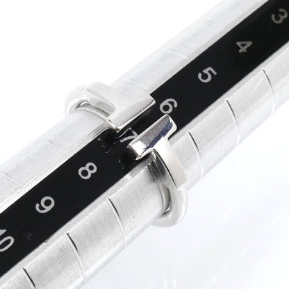 TIFFANY&Co. ティファニー K18WG ホワイトゴールド Tワイヤー リング・指輪 6.5号 3.1g レディース【中古】