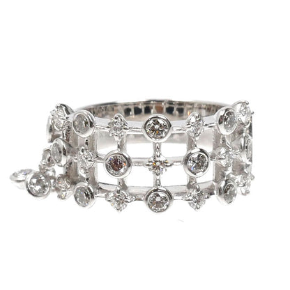 MIKIMOTO ミキモト K18WG ホワイトゴールド リング・指輪 ダイヤモンド0.65ct 5号 5.0g レディース【中古】【美品】
