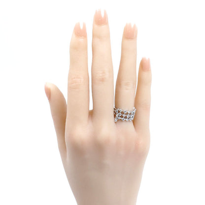 MIKIMOTO ミキモト K18WG ホワイトゴールド リング・指輪 ダイヤモンド0.65ct 5号 5.0g レディース【中古】【美品】