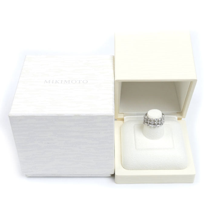 MIKIMOTO ミキモト K18WG ホワイトゴールド リング・指輪 ダイヤモンド0.65ct 5号 5.0g レディース【中古】【美品】