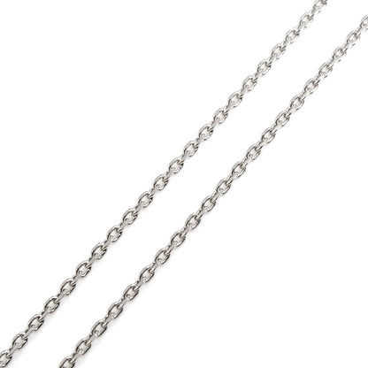 Vendome Aoyama ヴァンドーム青山 Pt950/850 ネックレス ダイヤモンド0.27ct/0.166ct 4.9g ～50cm フリーチェーン レディース【中古】【美品】