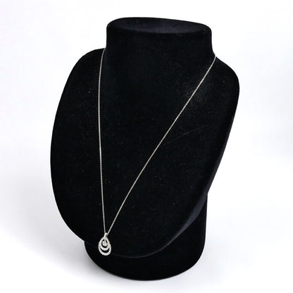 Vendome Aoyama ヴァンドーム青山 Pt950/850 ネックレス ダイヤモンド0.27ct/0.166ct 4.9g ～50cm フリーチェーン レディース【中古】【美品】