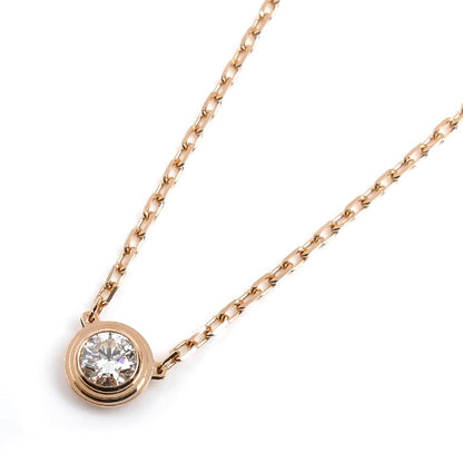 CARTIER カルティエ K18PG ピンクゴールド ダムール LM ダイヤ ネックレス B7215600 ダイヤモンド 2.9g 38/41cm レディース【中古】【美品】