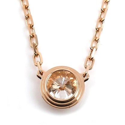 CARTIER カルティエ K18PG ピンクゴールド ダムール LM ダイヤ ネックレス B7215600 ダイヤモンド 2.9g 38/41cm レディース【中古】【美品】