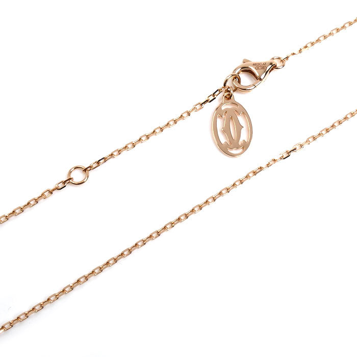 CARTIER カルティエ K18PG ピンクゴールド ダムール LM ダイヤ ネックレス B7215600 ダイヤモンド 2.9g 38/41cm レディース【中古】【美品】