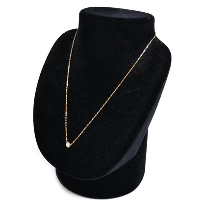 CARTIER カルティエ K18PG ピンクゴールド ダムール LM ダイヤ ネックレス B7215600 ダイヤモンド 2.9g 38/41cm レディース【中古】【美品】