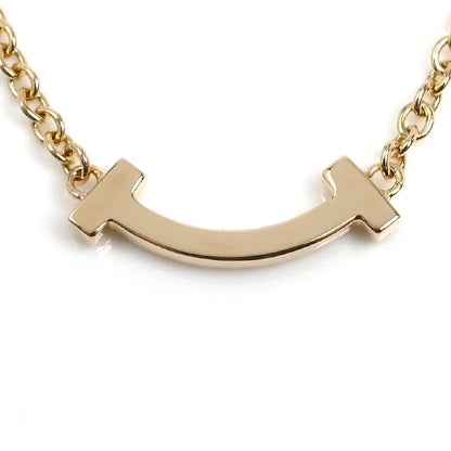 TIFFANY&Co. ティファニー K18PG ピンクゴールド Tスマイル ミニ ダイヤ ブレスレット 62994673 ダイヤモンド 1.6g 16/17cm レディース【中古】【美品】