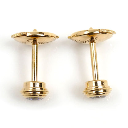 CARTIER カルティエ K18PG ピンクゴールド ダムール MM ダイヤ ピアス B8041500 ダイヤモンド 1.9g レディース【中古】【美品】