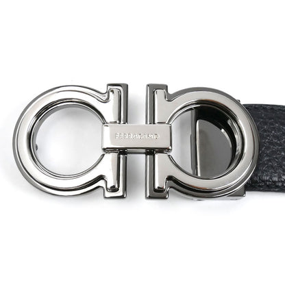 Salvatore Ferragamo サルヴァトーレフェラガモ ダブルガンチーニ ベルト ブラック ブラウン リバーシブル メンズ【中古】【美品】