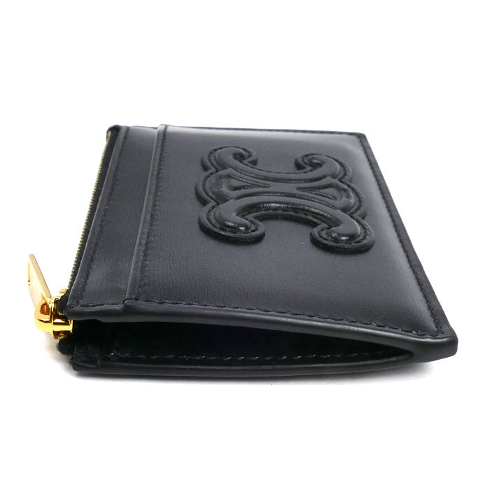 CELINE セリーヌ トリオンフ コインケース ブラック 10K583EMH.38NO レディース【中古】【美品】