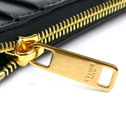 CELINE セリーヌ トリオンフ コインケース ブラック 10K583EMH.38NO レディース【中古】【美品】