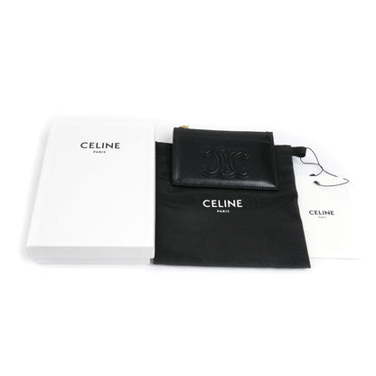 CELINE セリーヌ トリオンフ コインケース ブラック 10K583EMH.38NO レディース【中古】【美品】