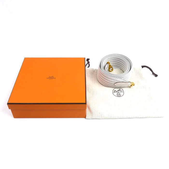 HERMES エルメス バンドリエール コルダージュ ショルダーストラップ グリスパール W刻印 レディース【中古】【美品】