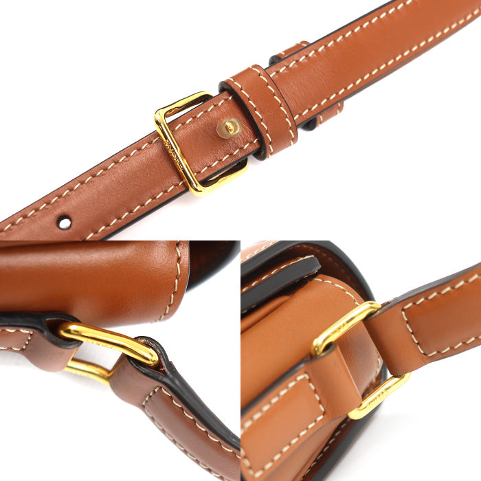 CELINE セリーヌ トリオンフ ティーン ショルダーバッグ ブラウン 188882BZ4.04LU レディース【中古】【美品】