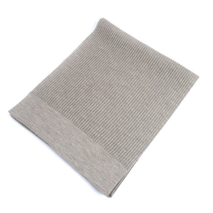 LOEWE ロエベ ロゴ マフラー グレージュ F540257X22 リブ レディース【中古】【美品】