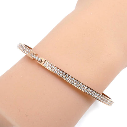 Chaumet ショーメ K18PG ピンクゴールド リアン エヴィダンス ダイヤ ブレスレット 083555-170 ダイヤモンド1.05ct 16.8g レディース【中古】【美品】