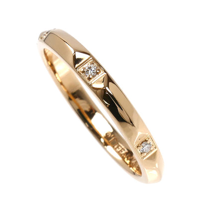 TIFFANY&Co. ティファニー K18PG ピンクゴールド トゥルーバンド ダイヤ リング・指輪 67134257 ダイヤモンド 14号 3.3g レディース【中古】【美品】