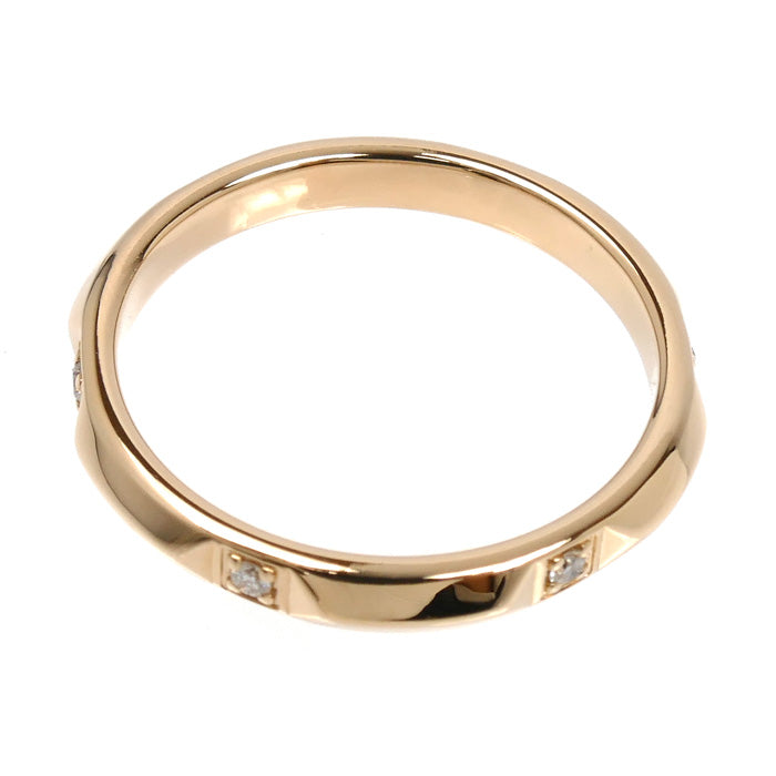 TIFFANY&Co. ティファニー K18PG ピンクゴールド トゥルーバンド ダイヤ リング・指輪 67134257 ダイヤモンド 14号 3.3g レディース【中古】【美品】
