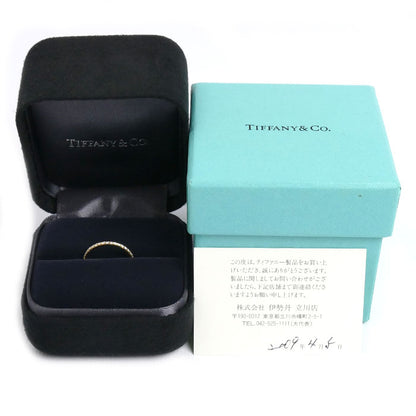 TIFFANY&Co. ティファニー K18YG イエローゴールド メトロ フルサークル ダイヤ リング・指輪 ダイヤモンド 9号 0.9g レディース【中古】【美品】