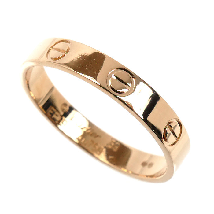 CARTIER カルティエ K18PG ピンクゴールド ミニ ラブリング リング・指輪 B4085259 18.5号 59 3.4g レディース【中古】【美品】