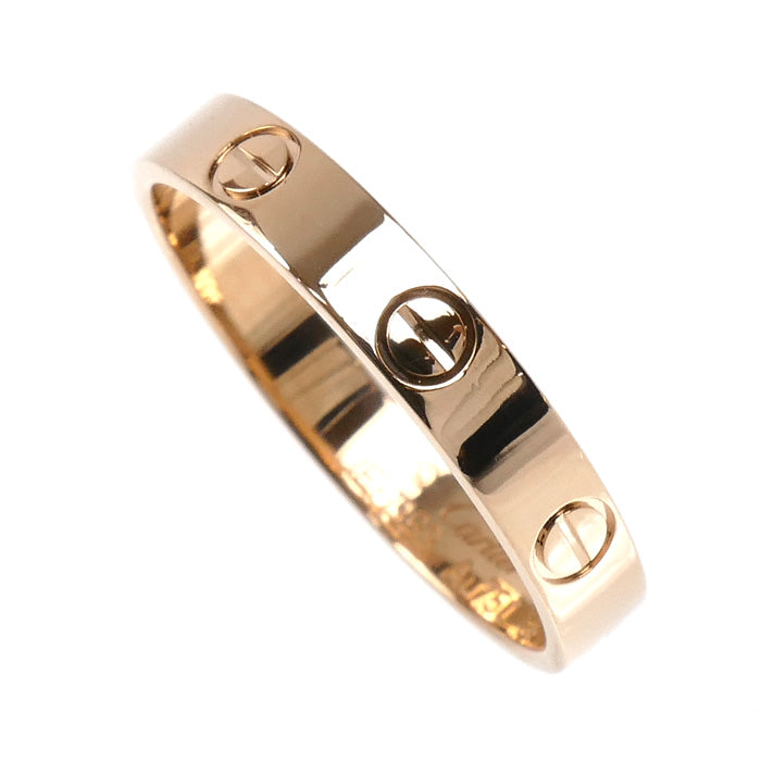 CARTIER カルティエ K18PG ピンクゴールド ミニ ラブリング リング・指輪 B4085259 18.5号 59 3.4g レディース【中古】【美品】