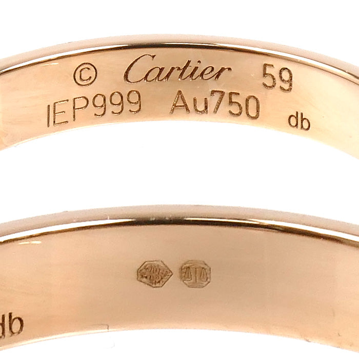 CARTIER カルティエ K18PG ピンクゴールド ミニ ラブリング リング・指輪 B4085259 18.5号 59 3.4g レディース【中古】【美品】
