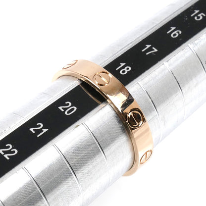 CARTIER カルティエ K18PG ピンクゴールド ミニ ラブリング リング・指輪 B4085259 18.5号 59 3.4g レディース【中古】【美品】