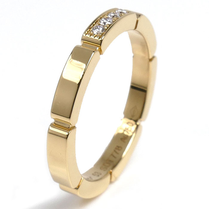 CARTIER カルティエ K18YG イエローゴールド マイヨンパンテール 4P ダイヤ リング・指輪 B4080353 ダイヤモンド 13号 53 4.2g レディース【中古】【美品】