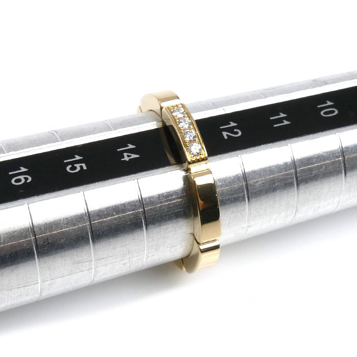 CARTIER カルティエ K18YG イエローゴールド マイヨンパンテール 4P ダイヤ リング・指輪 B4080353 ダイヤモンド 13号 53 4.2g レディース【中古】【美品】