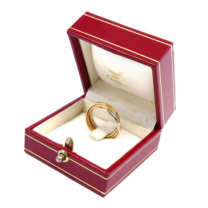 CARTIER カルティエ K18YG/PG/WG トリニティ les must de リング・指輪 12号 52 3.5g レディース【中古】【美品】