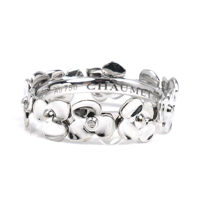 Chaumet ショーメ K18WG ホワイトゴールド オルタンシア リング・指輪 8号 48 4.5g レディース【中古】【美品】